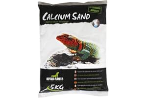 REPTILES-PLANET Reptiles Planet Katzenstreu Sand Calcium-Terrarium Kalzium Sand Artic weiß 5 kg