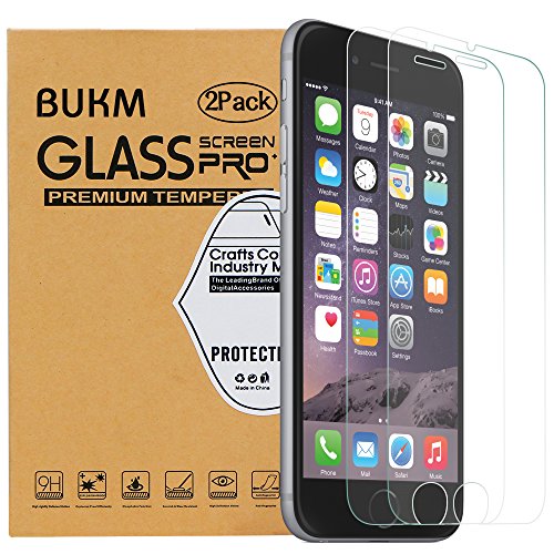 Acheter France [2 Pack] iPhone 6 Plus/6s Plus Protection écran en Verre Trempé,Bukm Premium Protecteur d'écran en verre 2.5D Edge avec [Ultra résistant] [Sans bulle] Film Protection pour iPhone 6 Plus 6s Plus 5,5 pouces
