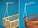 HOLDER FOR MOSES BASKET SWINGING CRIB DRAPE CANOPY MOSQUITO ROD BAR CLAMP POLE