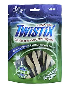 Twistix Vanilla Mint Dog Treats, Large, 156 Gram (Pack of 3)
