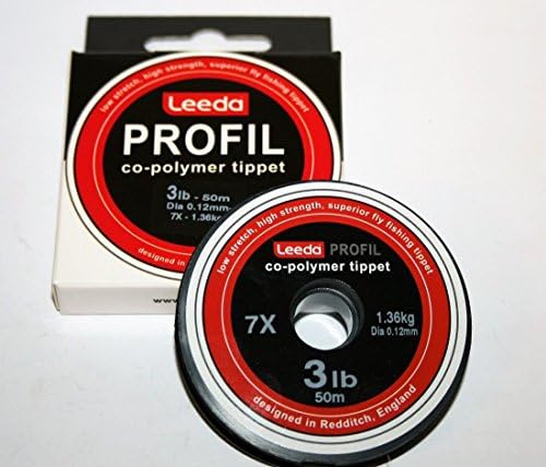 Profil Leeda Co-Polymer Tippet 50m*6 Sizes*3-10lb*2-7X*Fly Fishing Leader Line