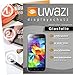 Produktbild uwazi Samsung Galaxy S5 Mini Semi Glasfolie - gehärtete Schutzfolie mit Spezialbeschichtung gegen Fingerabdrücke
