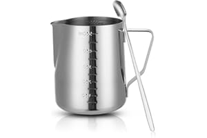 Aoreun Pentola Sciogliere Cera per Candele, 550 ml Pentolino per Candele Fai da Te con Cucchiaio, Sciogli Cera per Candele Pentolino per Cera Candele in Acciaio Inox per Realizzare Candele, Sapone