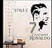 Produktbild Wmshpeds Real Madrid Fußball-Star C Lo CR7 Studentenwohnheim Schlafzimmer Hintergrund dekorative Wandaufkleber Malerei