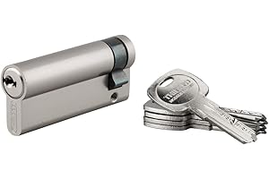 Mezzo Cilindro europeo Trafic 6, 60x10mm, nichel, antiperforazione, antirottura, 5 chiavi piatte reversibili- THIRARD