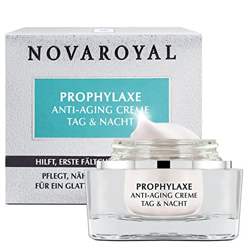 NOVAROYAL® Gesichtscreme für junge Haut | hochwertige Anti Aging Pflege gegen erste Linien und Mimikfältchen | wirkt vorzeitiger Hautalterung effektiv entgegen | für ein verfeinertes Porenbild | intensiv feuchtigkeitsspendend für strahlend schönes und vitales Aussehen