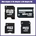 Memory Card Adapter Kit | Micro SD to Mini SD, Micro to SD SDHC & Pro Duo, Mini SD to SD Card RS.542.00