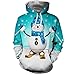 Produktbild EUZeo_Herren Hoodies EUZeo Weihnachts Winterschlussverkauf Damen 3D Pullover Swearshirt 3D Weihnachtsmotiv Druck Christmas Sweatshirt Casual Rundhals Langarmshirt Oberteile