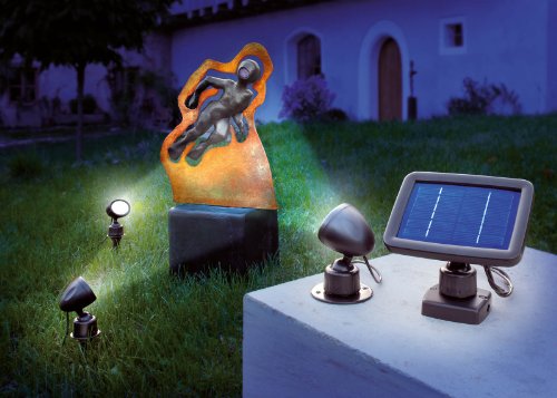 Esotec – Solarspot Trio mit drei Spots schwarz - 3