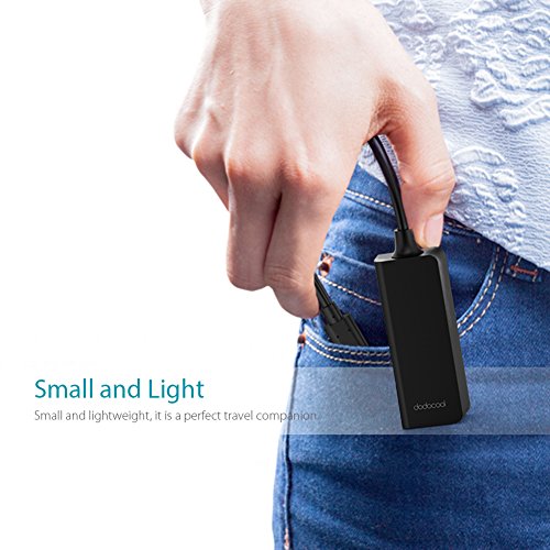 dodocool USB C Adapter auf Gigabit Ethernet (RJ45) Thunderbolt 3 USB 3.1 5 Gbps 10/100/1000 Adapter für Mac OS X /Windows/Linux/Chrome OS(Macbook 12 Zoll) - 8