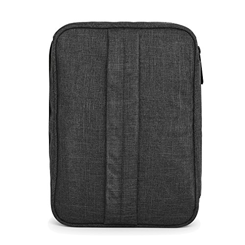 BAGSMART Universaltasche Eletronik Organizer Doppelte Fächer Kabeltasche Schwarz - 8