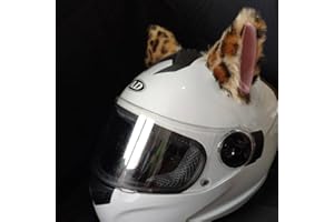 SYSUII 2 Stück Katzenohren für Helm,Motorrad Helm-Ohren Katzenohren Dekoration niedliches Helmzubehör für Fahrradhelm, Ski-Helm, Motorradhelm, Snowboardhelm Lustiges Tier Design Motorradhelm Zubehör
