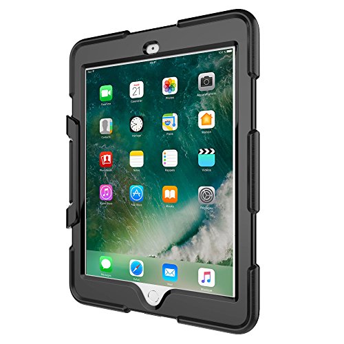 TECHGEAR® G-SHOCK Koffer für das neue Apple iPad (2017 / 5th Gen) 9.7 – Starke robuste HEAVY DUTY Armour Shock Proof Lange Überlebensschutzabdeckung mit abnehmbarem Stand – Schule, Kids, Bauunternehmer Fall - 4