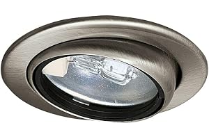 Paulmann 98474 Möbellampa Infälld möbellampa Micro Line Svängbar svängbar rund 69mm max. 20W 12V borstat järn rund max. 20 Wa