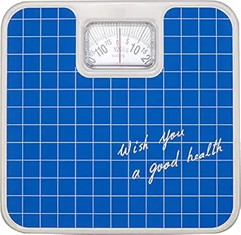 BALANZA Manual Iron Analog Personal Weighing Scale (Blue)