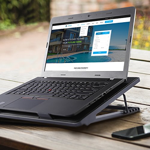 LESHP Laptop Notebook Kühler Cooler 12-16 Zoll Laptop Kühler Notebook Cooler Ständer Kühlpad Kühlmatte - 6