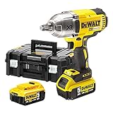 Freno electrónico del motor DEWALT DCF899HP2-QW - Llave Impacto a bateria sin escobillas XR 18V 1/2\" Alto Par 950Nm con anillo de retención Li-Ion 5,0Ah con maletín TSTAK