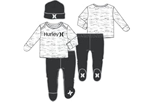 Hurley Hrlb Cloud Slub Footed 3 Piece Conjunto Gorra + Camiseta + Pantalón Niños