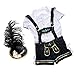 Produktbild MagiDeal Damen Trachtenhemd & Trachtenhose & Hut Set für Oktoberfest - M