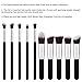 Roybens Premium Wood Handles 10 Piece Professional Cosmetic Kabuki Makeup Brush Set Cosmetics Foundation Blending Blush Concealer Eyeliner Face Powder Brush Suit--With PU Leather Case