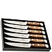 Produktbild Güde Steakmesser X313/12 Set Alpha Olive - 6-teiliges Steakbesteck mit Olivenholzgriff im Geschenkkarton