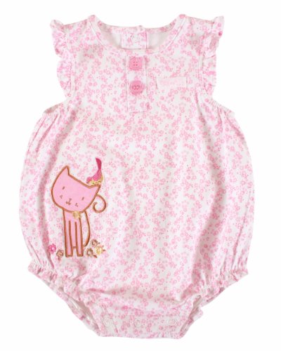 Max and Tilly Garden Kitten Baby Girl's Shorties White 9-12 Months