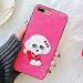 Produktbild Gububi Wesentlicher Telefonkasten Plus Gestickter Hundemuster Full Cover Protected Backshell für iPhone 8 Plus und 7 Gehäuseabdeckung Protector (Farbe : Magenta)