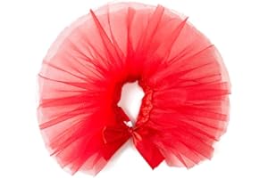 Hapihom Pet Colorful Tutu Skirt Cute Birthday Dresses Costume Pet Supplies For Large Medium Small Dogs Cats red M