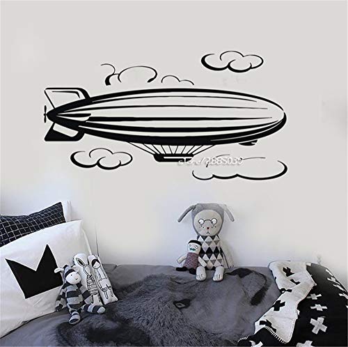 Preisvergleich Produktbild zzlfn3lv 56 * 104cmAirship Cloud Vinyl Wandaufkleber Dekor Kindergarten Kinderzimmer Wandtattoo In verschiedenen Farben erhältlich Tapete Design Wandbild