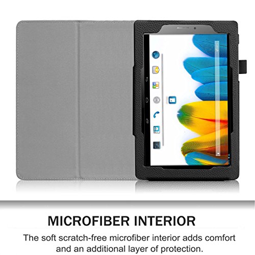 Fintie Odys Pro Q8 Hülle Case – Slim Fit Folio Kunstleder Schutzhülle Cover Tasche mit Ständerfunktion für Odys Pro Q8 20,3 cm (8 Zoll) Tablet-PC, Schwarz - 4
