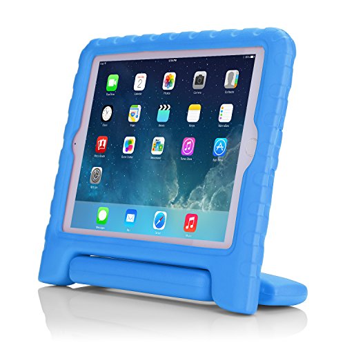 MoKo Hülle für iPad Mini 3 / 2 / 1 – Superleicht EVA Stoßfest Kinderfreundlich Kinder Schutzhülle mit umwandelbarer Handgriff Handle und Standfunktion für Apple iPad Mini 3/2/1, Blau (Nicht für Mini 4) - 3