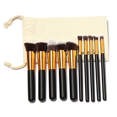 Tonsee Professional Cosmetic Makeup Tool Brush Brushes Set Powder Eyeshadow Blush kit Draw String Makeup Bag