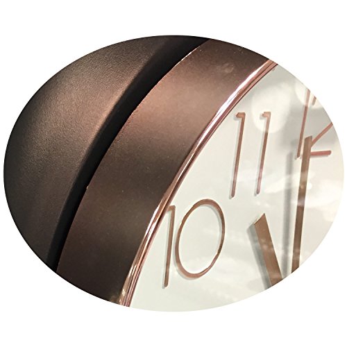 LS Edle Metall Wanduhr Küchenuhr Bürouhr nostalgisch Antik Retro Kupfer Gold Ziffer - 4