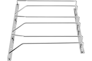 Dianoo Wine Glass Rack Under Cabinet Hanging Wire Stemware Rack Holder With Screws Chrome Finish 27cm 3 Rows