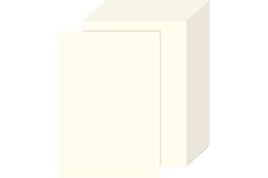 COLEXY 100 feuilles Papier A4-80g / m², Papier d’Impression Premium Polyvalent,Feuilles Blanches pour Bricolage,Artisanat,Construction, Traçage et Croquis - ivoire
