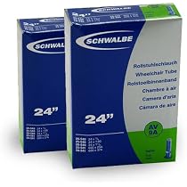 2x Rollstuhlreifen 24x1 Mit Schläuchen – Hochdruck Bis 7,5 Bar, Grau/schwarz, ETRTO 25-540/541, CST Super HP
