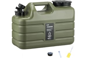 RuiDay Reservoir Eau Camping Car,Portable Bidon d'eau avec Poignée,Jerrican Alimentaire avec Robinet,Bidon d'eau sans BPA, Parfait pour Voyage, Camping, Barbecue, Pêche