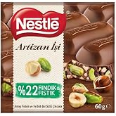 Nestl&eacute; Artizan İşi Antep Fıstıklı ve Fındıklı Bol S&uuml;tl&uuml; &Ccedil;ikolata 60 Gram