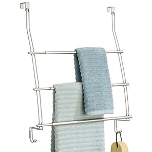 mDesign Handtuchhalter ohne Bohren montierbar - Handtuchhalter Tür