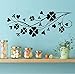 Produktbild xlei Wandaufkleber Abnehmbare Vier Kleeblatt Kinder Kinderzimmer Dekorationen Wandtattoos Wasserdicht DIY Vinyl Wandaufkleber Selbstklebend Decor105X42Cm