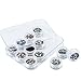 eBoot 12 Colors Nail Art Decorations Nail Stone Rhinestones with 12 Pack Small Container Pots, 6000 Pieces