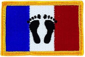 Akachafactory Patch écusson brodé Drapeau France Pieds Noirs thermocollant Insigne Blason