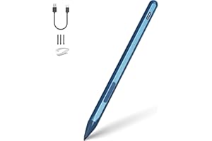 SSS·GRGB Stylus Pen for Microsoft Surface Pro 12/11/10/9/8/7/6/5/4/3/X Surface Go/Laptop/Book/Studio/Duo/HP/ASUS Series, 4096 Pressure Sensitivity, Palm Rejection Function, Eraser & Right-Click Shortcuts, Blue