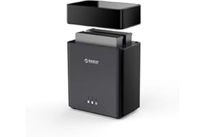 ORICO 2Bay Hard Drive Enlcosure Type-C to SATA 3.5inch Enclosure Magnetic Tool-Free External HDD SSD Enclosure Storage Case Built-in Fan for Data Backup, NAS Expansion Up to 36TB(2x18) - DS200C3