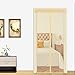 Produktbild Magnetische Vorhang Moskito 100x220cm, Balkon Schlafzimmer Moskito Vorhang Magnetischer Vorhang, Kinder und Haustiere der automatischen Schließung der Bildschirm Fenster Netze Fliegengitter Tür Beige
