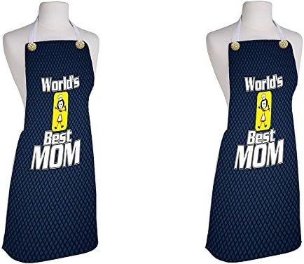 Home Furnish Best Mom Kitchen Apron 100% Polyester, Digital Printed Chef Kitchen Apron For Kitchen