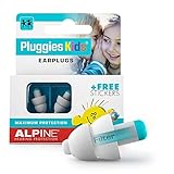 Alpine Pluggies bouchons d'oreilles Protection Auditive pour enfants et petits conduits auditifs - Pour voler, étude et nager - Matériel confortable hypoallergénique - Boules Quies réutilisables