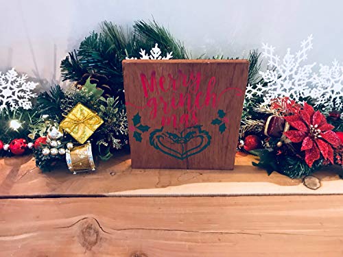 Preisvergleich Produktbild CPWood Holzschild Merry Grinch