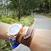 Poseidon Anchor Cow Leather Bracelet full-grain cow leather Original Design, Brown Lethe-Arc Anchor-Silver, One size