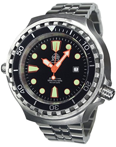 52mm Automatik Taucheruhr - Helium Ventil - Saphir Glas - Edelstahband T0255M 52mm Automatik Taucheruhr - Helium Ventil - Saphir Glas - Edelstahband T0255M